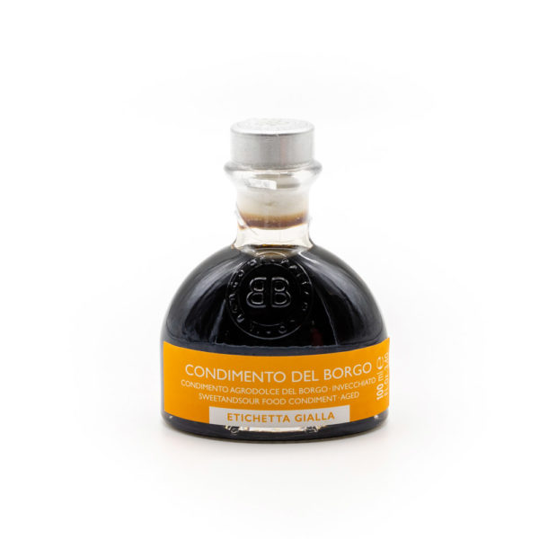 VINAGRE BALSAMICO AMARELO IL BORGO com suas cores e fragrâncias prontas para ir parar na sua mesa