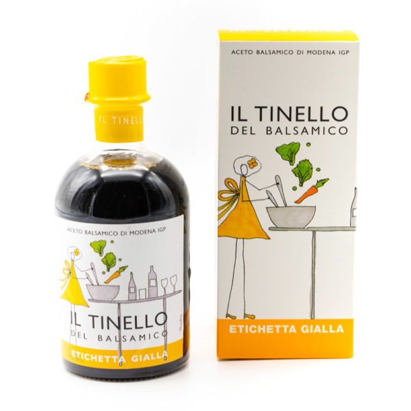 VINAGRE DE MODENA TINELLO AMARELO com suas cores e fragrâncias prontas para ir parar na sua mesa