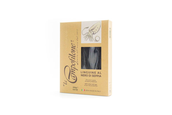 Linguine con tinta de calamares de Campofilone